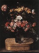 Bouquet on Wooden Box fg LINARD, Jacques